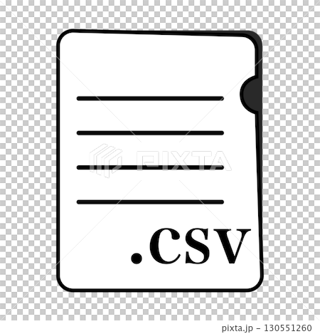 CSV file format Text file Monochrome CSV file format Text file Monochrome 130551260