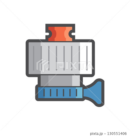 Plumbing equipment tool device vector icon. 130551406