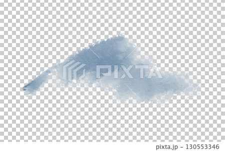 Soft celestial blue watercolor stain with organic edges and natural pigment flow. Dreamy translucent texture of mountains for ethereal backgrounds,nature-inspired designs.Isolated on white Soft celestial blue watercolor stain with organic edges and natural pigment flow. Dreamy translucent texture of mountains for ethereal backgrounds,nature-inspired designs.Isolated on white 130553346