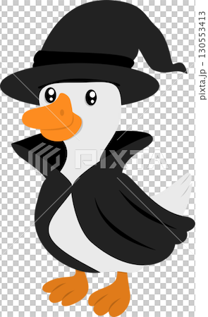 Halloween Goose Witch 130553413