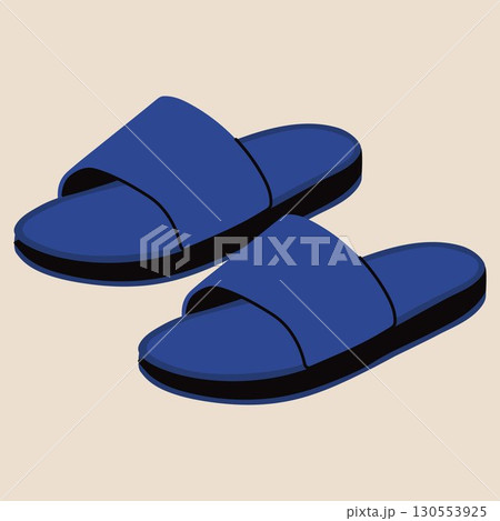 Casual Footwear Design with Blue Slides Casual Footwear Design with Blue Slides 130553925