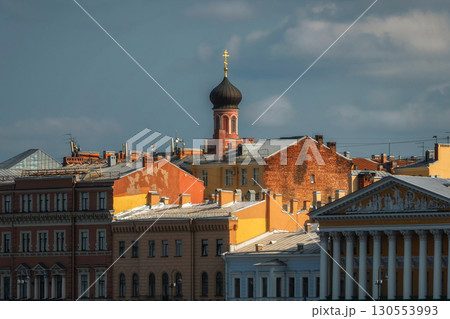 view of St. Petersburg at sunset view of St. Petersburg at sunset 130553993