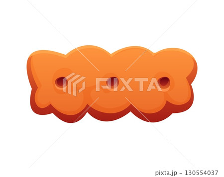 Dessert font, sweet candy type and bakery pastry typeface of confectionery, cartoon vector. Dessert font minus sign or dash hyphen mark as biscuit type or cracker cookie for bakery pastry typeface 130554037
