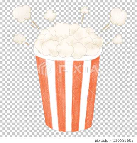Popcorn popping from a cup 130555608