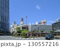横浜駅　西口前のロータリーと街並み　神奈川県横浜市 130557216