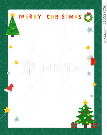 クリスマスかわいいカードイラスト 水彩 クリスマスかわいいカードイラスト 水彩 130557750