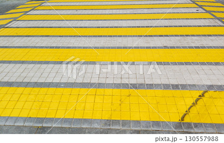 Vibrant yellow pedestrian crosswalk Vibrant yellow pedestrian crosswalk 130557988