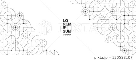 Modern abstract texture background with circles lines and dots shapes. Circles lines and dots geometric pattern for poster, header, web banner, footer, website, presentation Modern abstract texture background with circles lines and dots shapes. Circles lines and dots geometric pattern for poster, header, web banner, footer, website, presentation 130558107