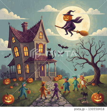 ハロウィンイラスト 130558418
