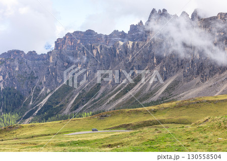 Italian Dolomite Alps mountains, Italy 130558504