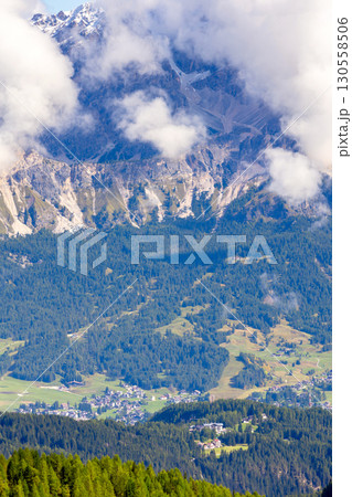 Italian Dolomite Alps mountains, Italy 130558506