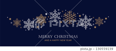 snowflakes and stars border christmas card vector illustration snowflakes and stars border christmas card vector illustration 130559139