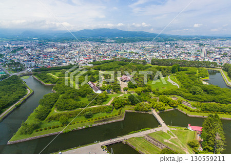 【北海道_函館市_五稜郭】タワーからの眺望 7月 130559211