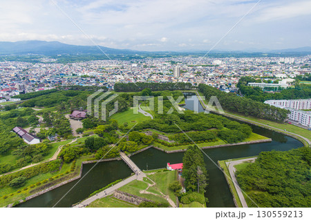 【北海道_函館市_五稜郭】タワーからの眺望 7月 130559213