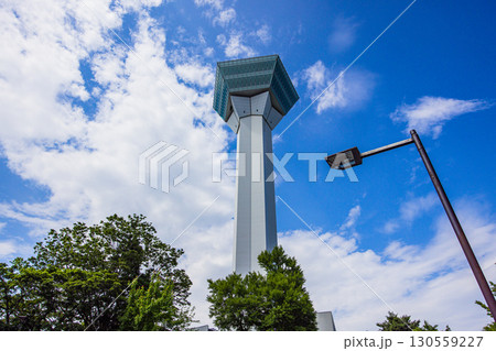 【北海道_函館市_五稜郭】そびえ立つ五稜郭タワー 7月 130559227