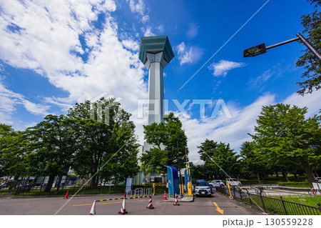 【北海道_函館市_五稜郭】そびえ立つ五稜郭タワー 7月 【北海道_函館市_五稜郭】そびえ立つ五稜郭タワー 7月 130559228