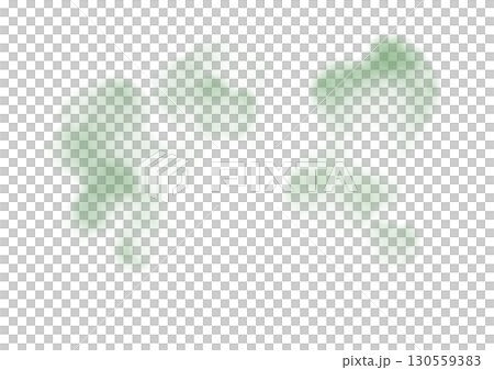 細かく薄く広がるお抹茶色カラー煙幕 130559383