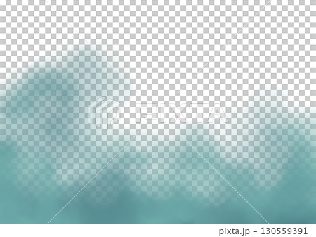 A blue smoke screen rising vigorously from below 130559391