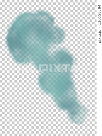 青色カラーで水墨画のような立ち昇る煙幕 青色カラーで水墨画のような立ち昇る煙幕 130559394