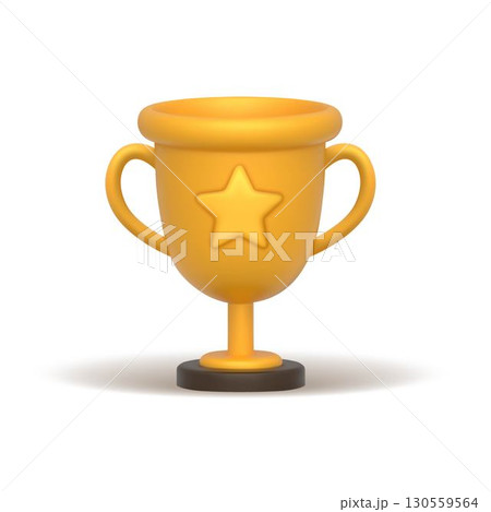 3d gold cup 130559564