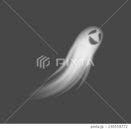 Cheerful Ghost Gliding in Dark Atmosphere 130559772
