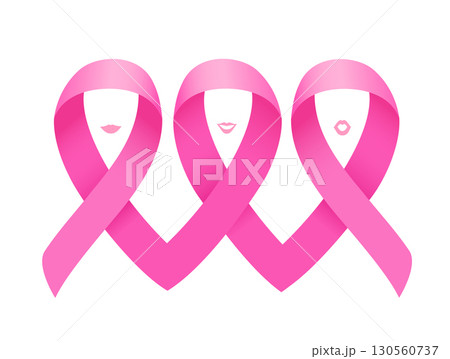 Pink ribbon symbol. Pink ribbon symbol. 130560737