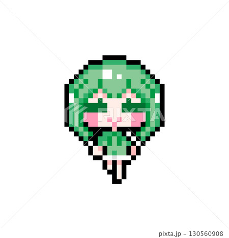 ドット絵キャラクター 歩くショートヘアの女の子 (5) ドット絵キャラクター 歩くショートヘアの女の子 (5) 130560908