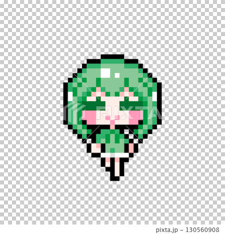 ドット絵キャラクター 歩くショートヘアの女の子 (5) ドット絵キャラクター 歩くショートヘアの女の子 (5) 130560908