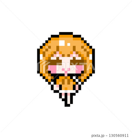 ドット絵キャラクター 歩くショートヘアの女の子 (8) ドット絵キャラクター 歩くショートヘアの女の子 (8) 130560911