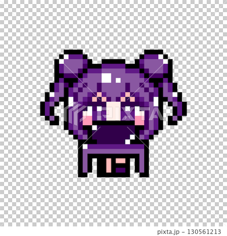 像素藝術角色:一個綁著髮髻、雙馬尾的女孩,一邊玩電腦一邊揮舞雙腿(7) 像素藝術角色:一個綁著髮髻、雙馬尾的女孩,一邊玩電腦一邊揮舞雙腿(7) 130561213