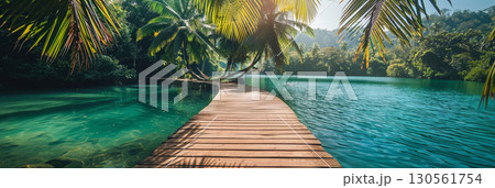 beach sea path walkway road tree palm tree coconut tree 130561754