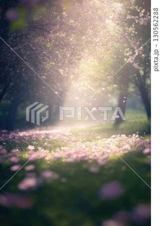 forest sunlight trees atmosphere tranquil flowering filtering creating forest sunlight trees atmosphere tranquil flowering filtering creating 130562288