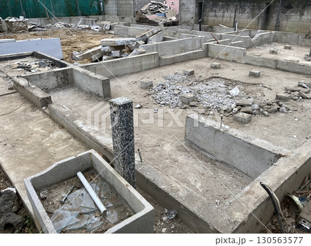 解体工事現場 130563577