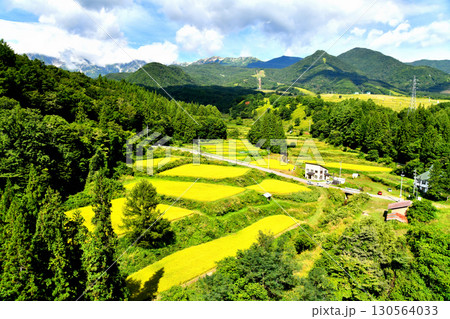 栂池パノラマ橋／松沢より白馬三山方面を望む(長野県小谷村)【2025.9】 130564033