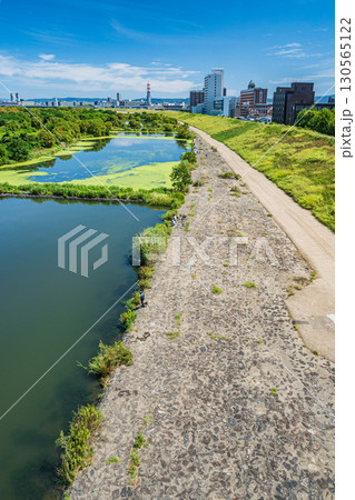 菅原城北大橋から望む城北ワンド　大阪市 130565122