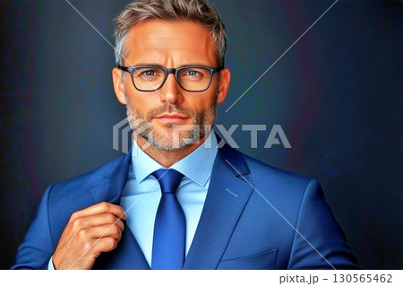 スーツ姿のビジネスマン 130565462