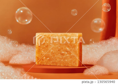 Eco soap. creative product photography 130565940