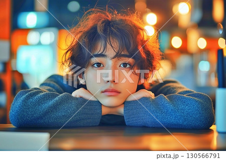 多忙で疲れ切って放心状態の男性 多忙で疲れ切って放心状態の男性 130566791