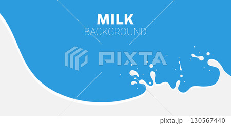 Milk splashes background vector illustration 130567440