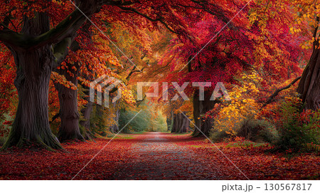 紅葉トンネル 130567817