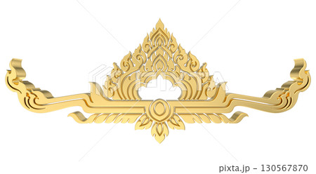 Frame Kbach Khmer 3D  with gold 130567870