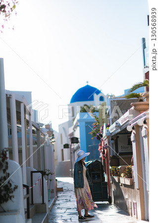 サントリーニ島の美しい風景 130568939