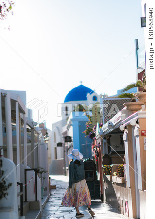 サントリーニ島の美しい風景 130568940