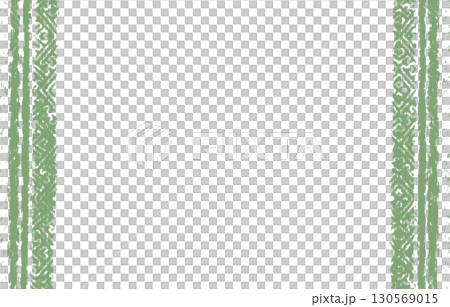 Moss green Ikat style side line frame Moss green Ikat style side line frame 130569015