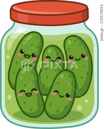 Kawaii Pickles in a Jar 130570053