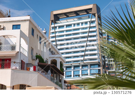 Modern architecture rising above traditional buildings in Limassol, Cyprus Modern architecture rising above traditional buildings in Limassol, Cyprus 130571276