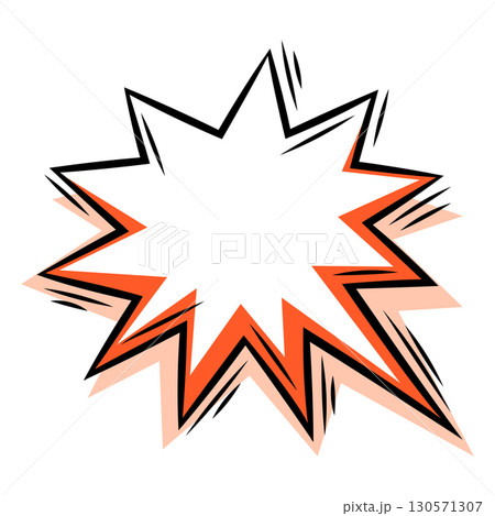 Cartoon speech bubble. Pop art illustration in comic style. Cartoon speech bubble. Pop art illustration in comic style. 130571307