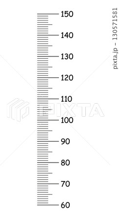 Kids height chart from 60 to 150 centimeters. Template for wall growth sticker isolated on a white background. Vector illustration. Meter wall or growth ruler. Eps icon. Kids height chart from 60 to 150 centimeters. Template for wall growth sticker isolated on a white background. Vector illustration. Meter wall or growth ruler. Eps icon. 130571581