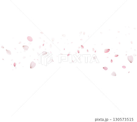 Sakura Petals Flying In The Wind Vector Illustration 130573515