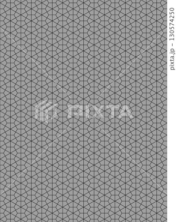黒色の積石亀甲の背景 黒色の積石亀甲の背景 130574250